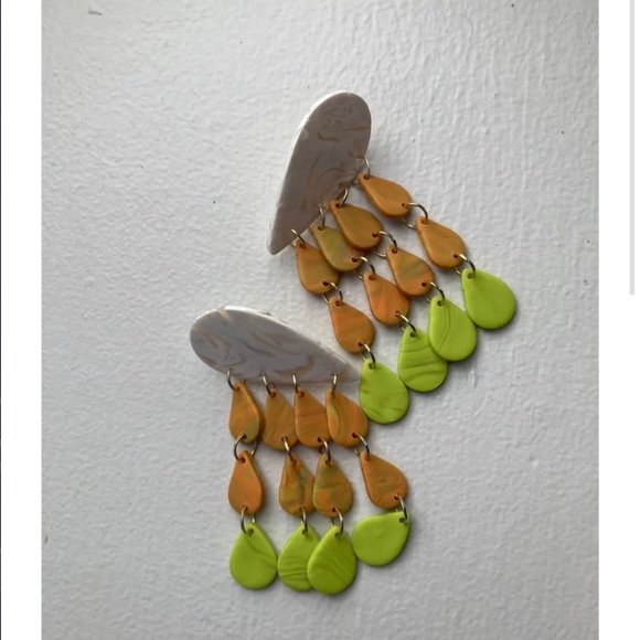 Make Small Talk Handmade Statement Earrings - Picture 2 of 5